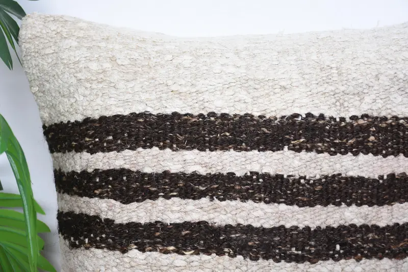 Sofa Bolster Pillow Case, Pillow Case, Gift Pillow, Pillow for Sofa, Ethnical Kilim Rug Pillow, 16x16 White Cushion, Retro Pillow Case - 2
