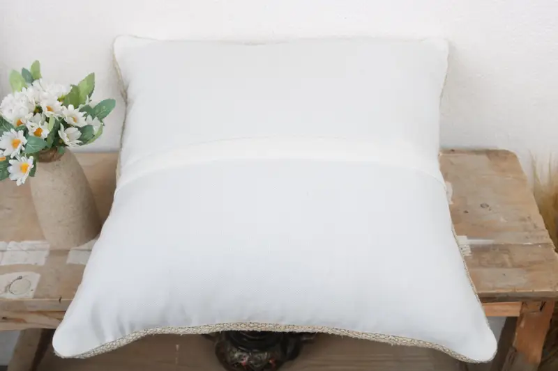 Pillow for Sofa, Accent Pillow Cover, Vintage Kilim Pillow, Kilim Pillow Cover, Neutral Pillow Case, 18x18 Beige Cushion Cover, Pillow Sham - 7
