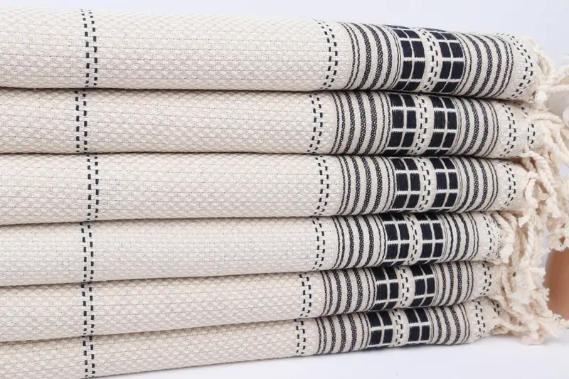 68x40 Linen Striped Towel, Quick-Dry Beach Towel, Bachelorette Party Gifts, Traditional Turkish peshtemal for hammam, Bridal Gifts, Summer Gift - 3