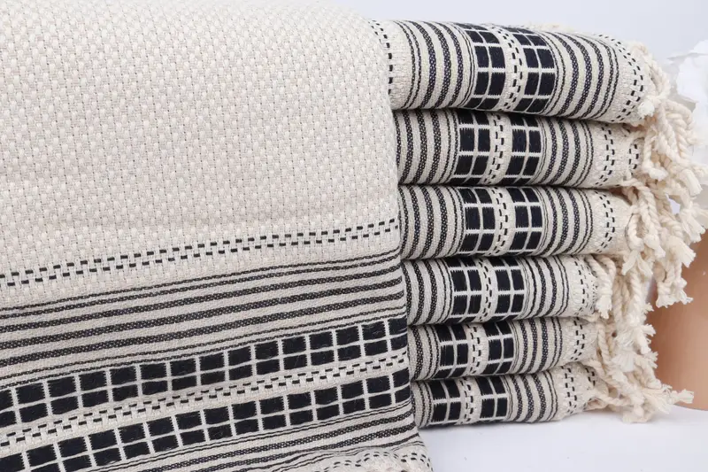 68x40 Linen Striped Towel, Quick-Dry Beach Towel, Bachelorette Party Gifts, Traditional Turkish peshtemal for hammam, Bridal Gifts, Summer Gift - 1