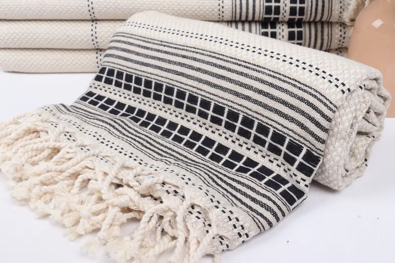 68x40 Linen Striped Towel, Quick-Dry Beach Towel, Bachelorette Party Gifts, Traditional Turkish peshtemal for hammam, Bridal Gifts, Summer Gift - 4