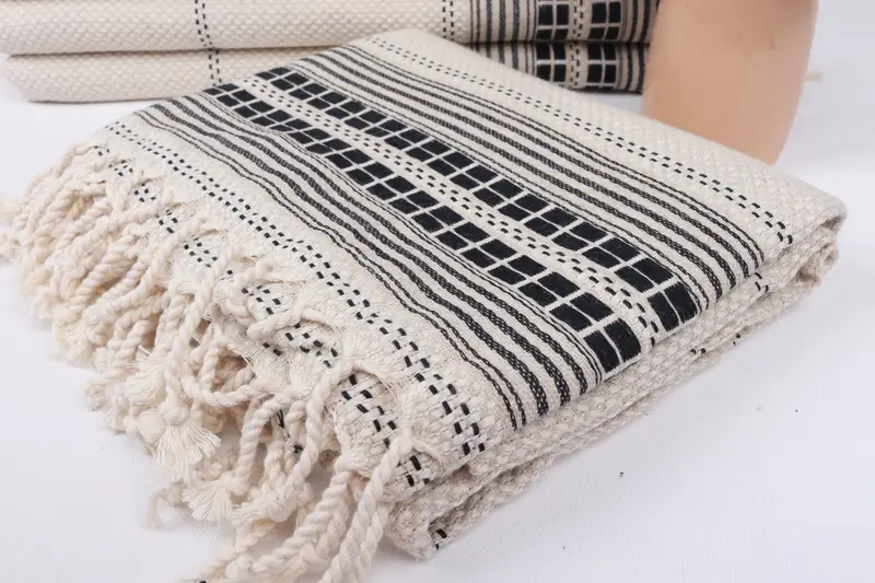 68x40 Linen Striped Towel, Quick-Dry Beach Towel, Bachelorette Party Gifts, Traditional Turkish peshtemal for hammam, Bridal Gifts, Summer Gift - 5