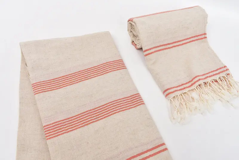 トルコのタオルビーチ、ペシュテマルタオル、刺繍タオル、ビーチ用の砂に耐えるトルコのタオル、80x36コットンストライプタオル、夏の贈り物 - 7