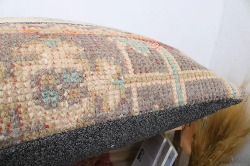Cotton Cushion Cover, Pillow, Interior Designer Pillow, Gift Pillow, 20x20 Beige Cushion, Kilim Cushion Sham, Wholesale Pillow Case - 6