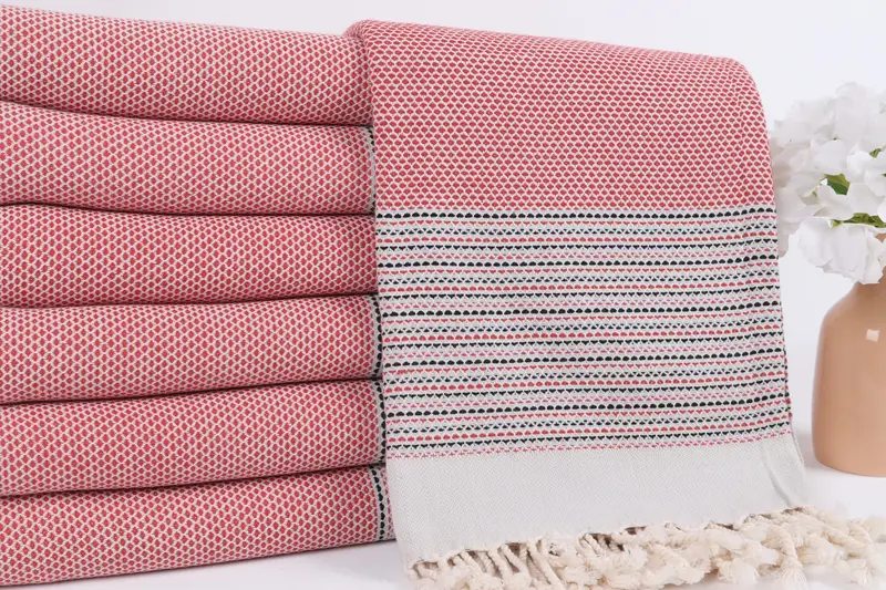 70x40 Cotton Diamond Towel, Bridesmaid Gift Towel, Hammam Towel USA, Bachelorette Party Favors, Bridesmaid Gifts Personalized, Embroidered Towel - 2