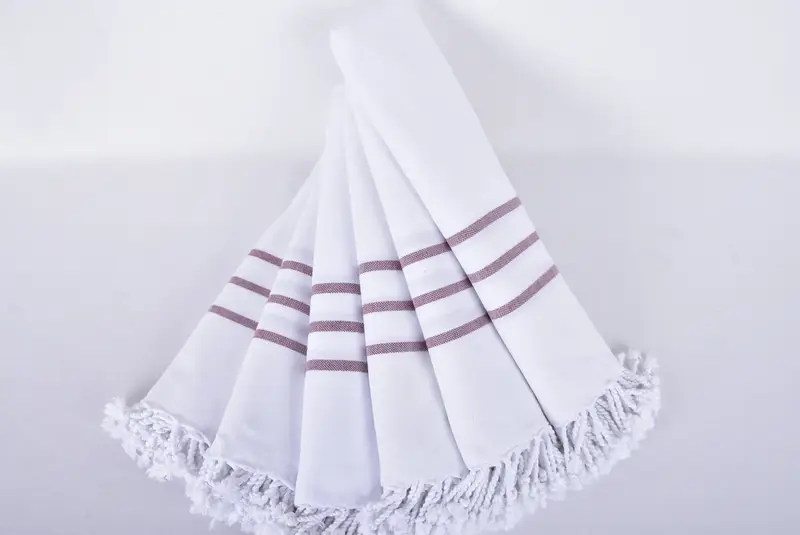 Bachelor Party Favors, Luxury towel, Lightweight Turkish towel, 70x40 Cotton Striped Towel, Organic towel, Luxury Turkish beach towel with fringe - 4