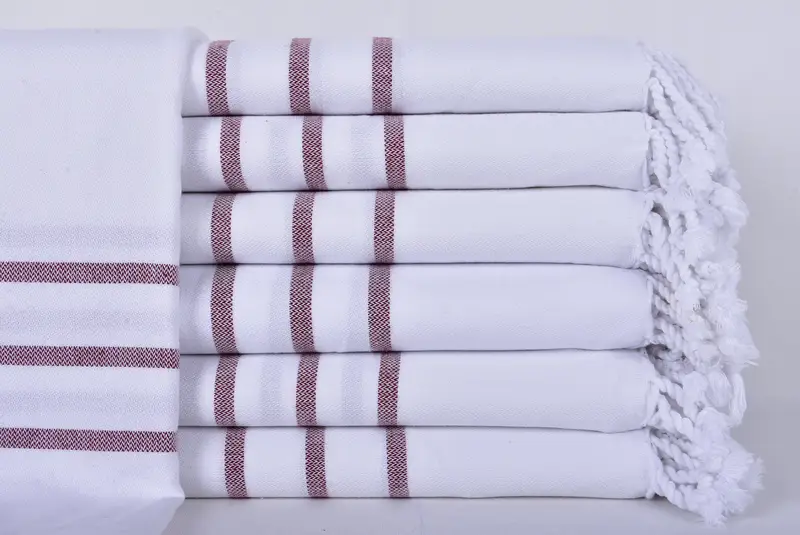Bachelor Party Favors, Luxury towel, Lightweight Turkish towel, 70x40 Cotton Striped Towel, Organic towel, Luxury Turkish beach towel with fringe - 1