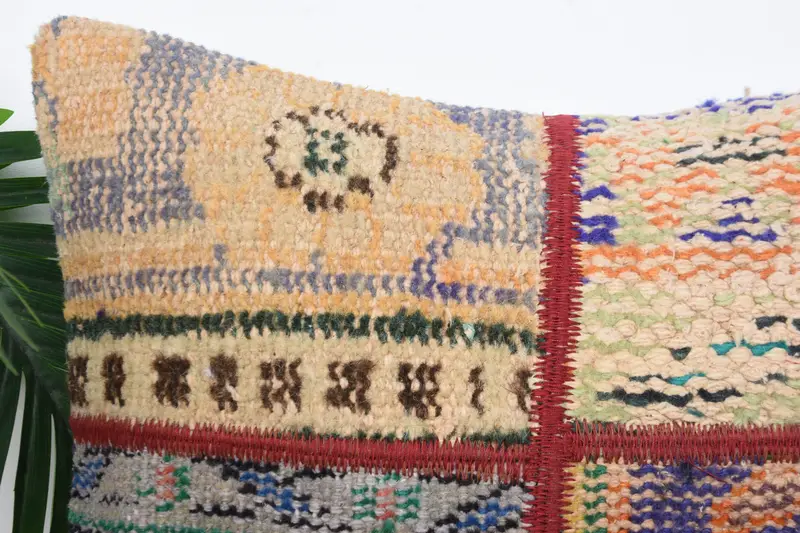 16x16 Blue Pillow Cover, Bed Cushion, Turkish Pillow, Pillow, Antique Pillows, Kilim Pillow, Accent Throw Pillow Case, Accent Pillow Case - 2
