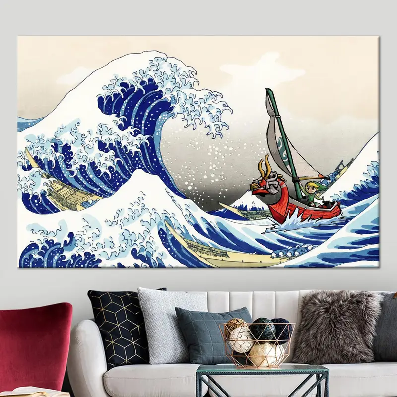 Windwaker Waves: Printed Canvas Art of Seascape Majesty