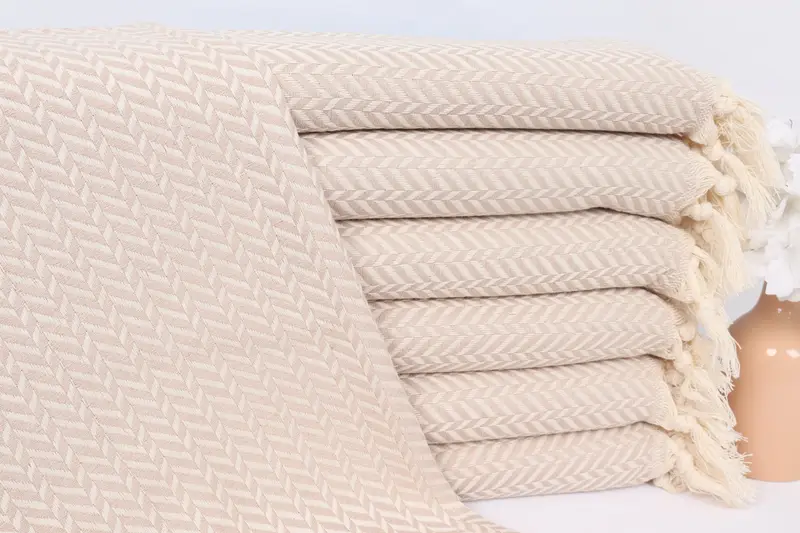 Personalized Dish Towel Custom Hand Towel Light Beige 18x36 Inches