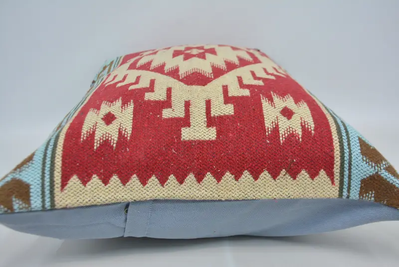 Vintage Kilim Pillow, Interior Designer Pillow, Pastel Pillow Sham, 20x28 Red Pillow Case, Customized Pillow Case, Home Decor Pillow, Cushion Cover - 5
