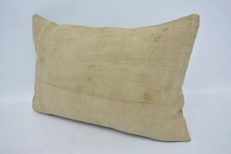 Kilim Pillow, Antique Pillows, 16x24 Beige Pillow Sham, Vintage Kilim Pillow, Anatolian Pillow Sham, Luxury Cushion Case, Cushion Case - 4