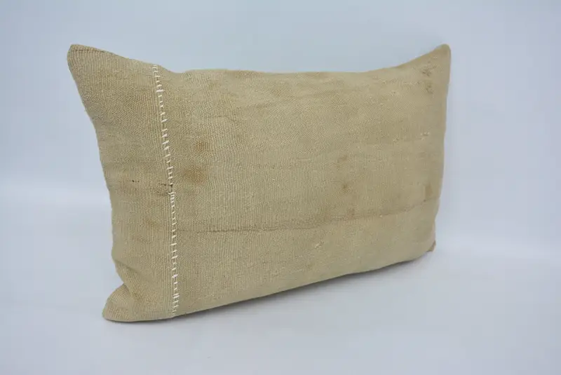 Kilim Pillow, Antique Pillows, 16x24 Beige Pillow Sham, Vintage Kilim Pillow, Anatolian Pillow Sham, Luxury Cushion Case, Cushion Case - 3