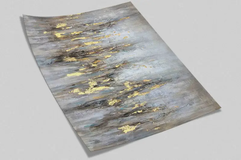 Soft Tones And Gold Digital Paper, Modern Abstract Wallpaper, Modern Paper Craft, Contemporary Wall Decals, Stick On Wallpaper Art Deco, - 9