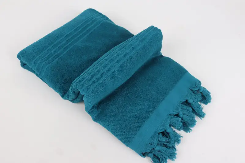 70x36 Cotton Striped Terry Towel, Beach Towel Monogram, Bridesmaid Gifts, Personalized Towel, Handmade Gift, Embroidered Turkish Towel, Bath towel - 6