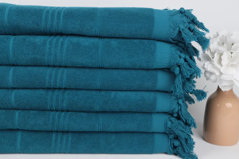 70x36 Cotton Striped Terry Towel, Beach Towel Monogram, Bridesmaid Gifts, Personalized Towel, Handmade Gift, Embroidered Turkish Towel, Bath towel - 3