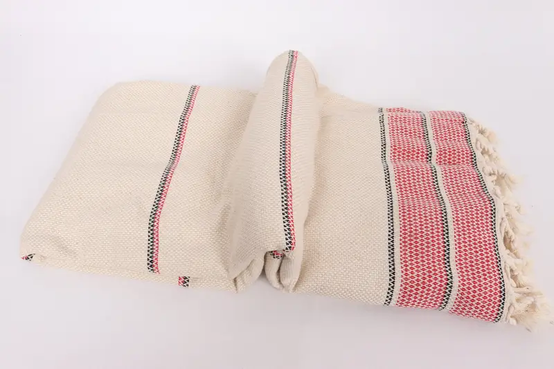 Custom Blanket, Turkish Bedspread, Tablecloth, 104x96 Cotton Striped Towel, Decorative Blanket, Valentines Day Gift For Him, Best Wedding Gift - 8