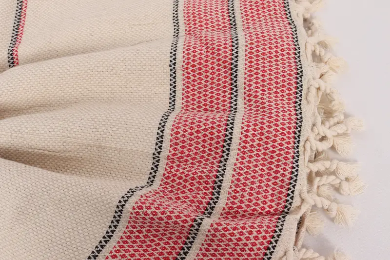 Custom Blanket, Turkish Bedspread, Tablecloth, 104x96 Cotton Striped Towel, Decorative Blanket, Valentines Day Gift For Him, Best Wedding Gift - 6