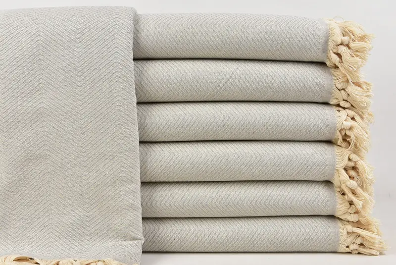 Custom Wedding Gift From Bridesmaid, Woven Blanket, 84x68 Cotton Zig zag Towel, Throw Blanket Couch, Bridal Shower Gift, Organic Throw, Couch Cover - 1
