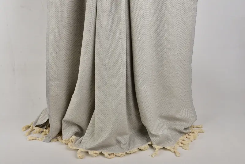 Custom Wedding Gift From Bridesmaid, Woven Blanket, 84x68 Cotton Zig zag Towel, Throw Blanket Couch, Bridal Shower Gift, Organic Throw, Couch Cover - 8