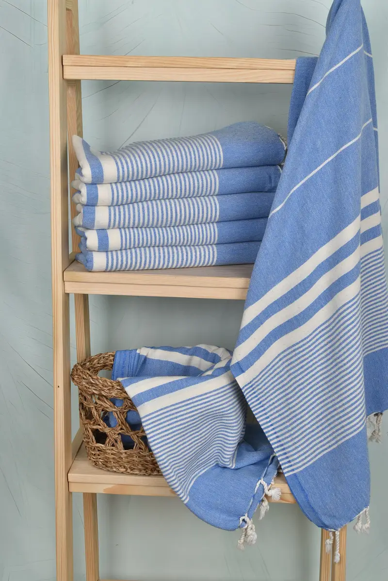 Peshtemal Towel, 70x40 Cotton Striped Towel, Lightweight towel, Unique Wedding Gift, Custom Wedding Gifts, Best Friend Christmas Gift, Wedding Gift - 3