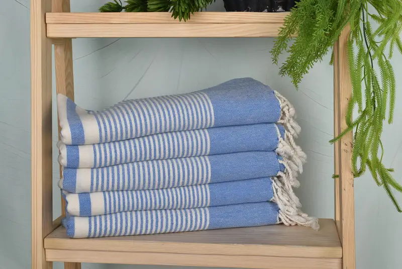 Peshtemal Towel, 70x40 Cotton Striped Towel, Lightweight towel, Unique Wedding Gift, Custom Wedding Gifts, Best Friend Christmas Gift, Wedding Gift - 1