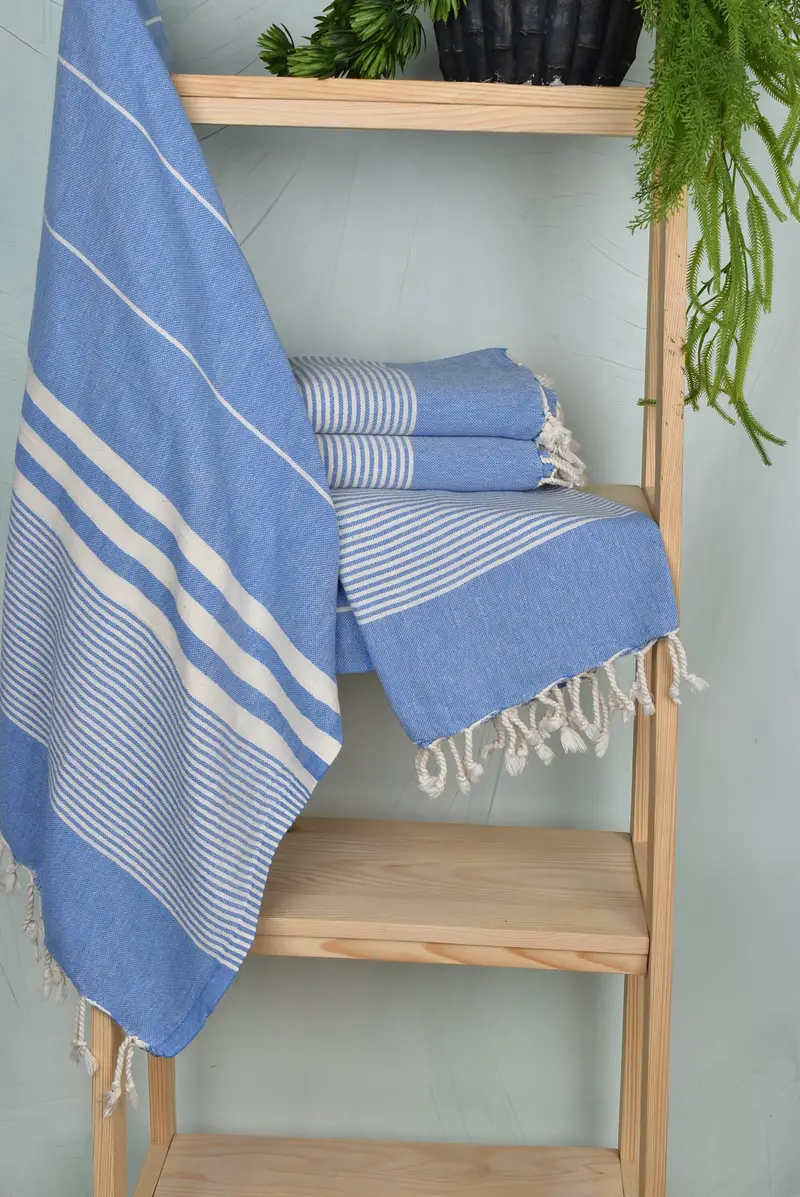 Peshtemal Towel, 70x40 Cotton Striped Towel, Lightweight towel, Unique Wedding Gift, Custom Wedding Gifts, Best Friend Christmas Gift, Wedding Gift - 6