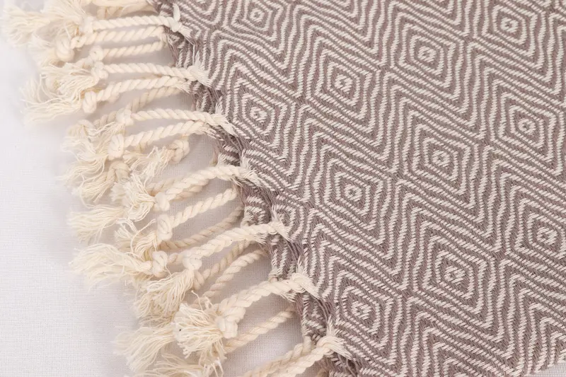 Bridesmaid Gift, Monogram Kitchen Towel, Travel Towel, Personalized Gift, 36x18 Cotton Zigzag Diamond Towel, Wedding Gift Ideas, Turkish Hand Towel - 7