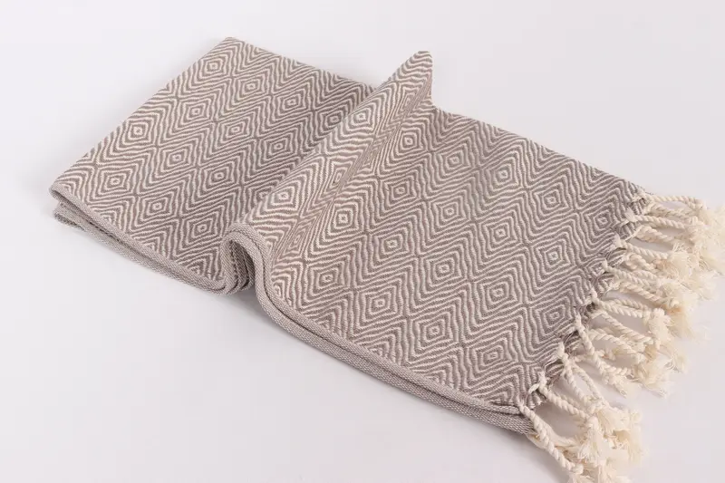 Bridesmaid Gift, Monogram Kitchen Towel, Travel Towel, Personalized Gift, 36x18 Cotton Zigzag Diamond Towel, Wedding Gift Ideas, Turkish Hand Towel - 6
