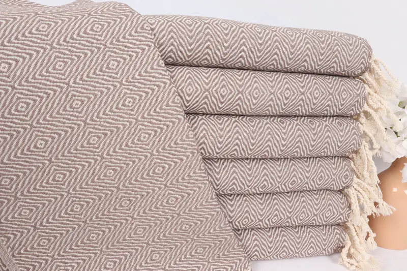 Bridesmaid Gift, Monogram Kitchen Towel, Travel Towel, Personalized Gift, 36x18 Cotton Zigzag Diamond Towel, Wedding Gift Ideas, Turkish Hand Towel - 1