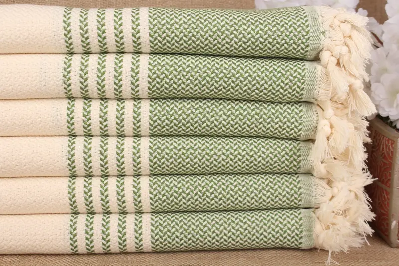 バチェロレッテ パーティー ストライプ タオル オーガニックコットン 40x71インチ