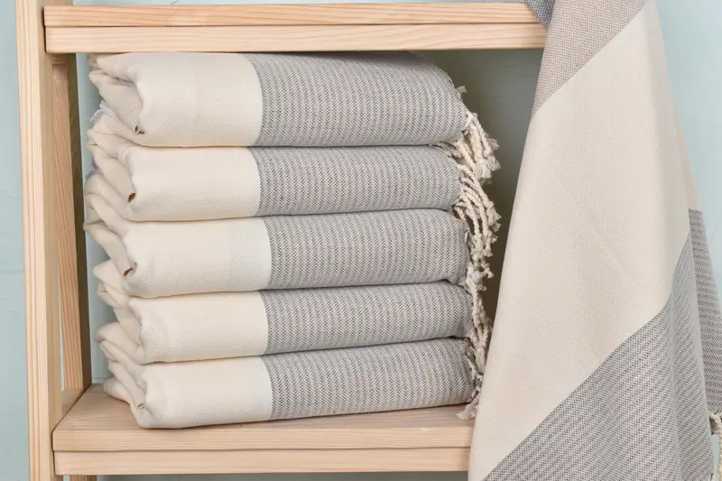 Guest Towel, Custom Towel, Custom Wedding Towel, Thin towel, 70x40 Cotton Striped Towel, Summer Gift, Merry Christmas Gifts, Wedding Hand Made Gift - 1