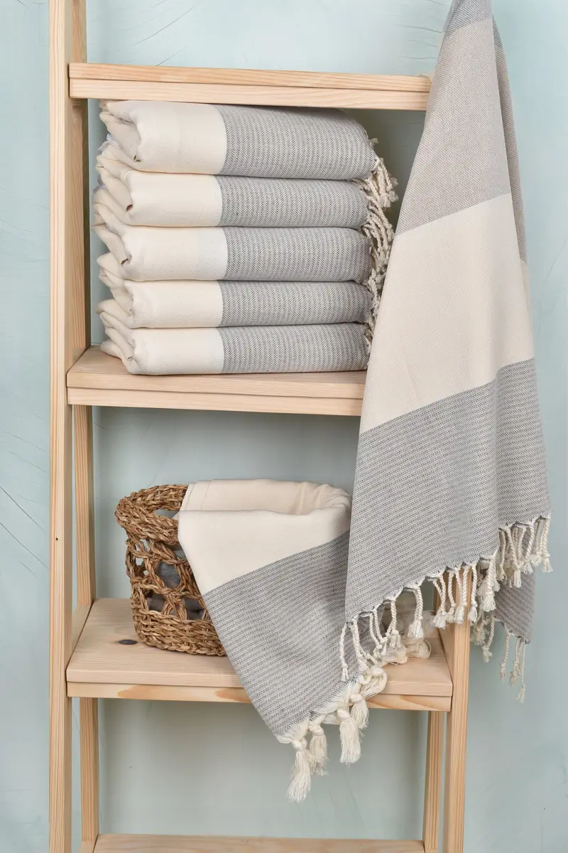 Guest Towel, Custom Towel, Custom Wedding Towel, Thin towel, 70x40 Cotton Striped Towel, Summer Gift, Merry Christmas Gifts, Wedding Hand Made Gift - 3