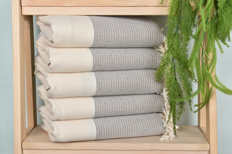 Guest Towel, Custom Towel, Custom Wedding Towel, Thin towel, 70x40 Cotton Striped Towel, Summer Gift, Merry Christmas Gifts, Wedding Hand Made Gift - 2