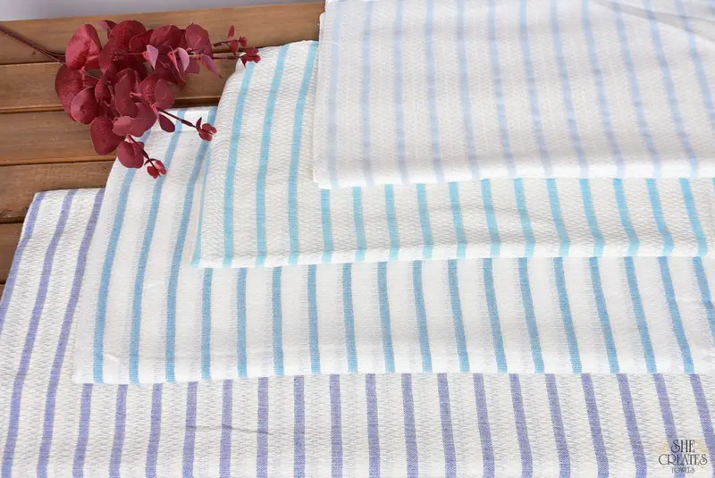 Best Friend Gift Ideas, Monogram Turkish Towel, Bachelorette Party Favors, Turkish bath towel, 70x40 Cotton Striped Towel, Organic Cotton Towel - 4