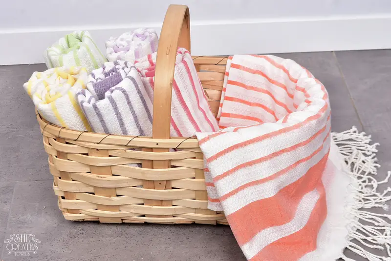 Best Friend Gift Ideas, Monogram Turkish Towel, Bachelorette Party Favors, Turkish bath towel, 70x40 Cotton Striped Towel, Organic Cotton Towel - 7