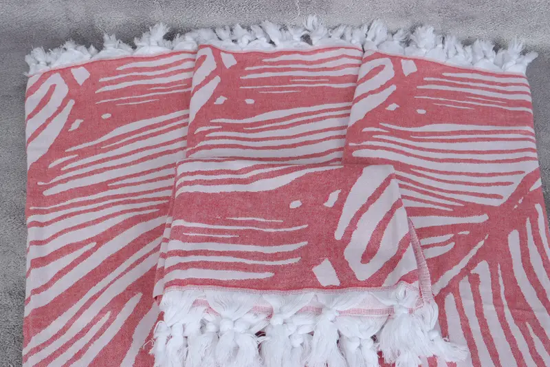 Custom Wedding Gifts, Monogram Towels, 70x40 Cotton Floral Design Towel, Personalized Gift For Him, Fouta towel, Gift For Her, Gift For Wedding Day - 5