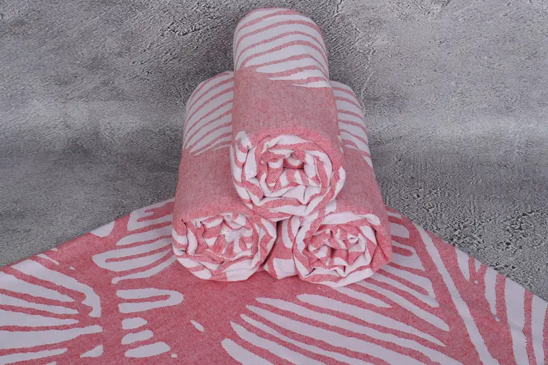 Custom Wedding Gifts, Monogram Towels, 70x40 Cotton Floral Design Towel, Personalized Gift For Him, Fouta towel, Gift For Her, Gift For Wedding Day - 8