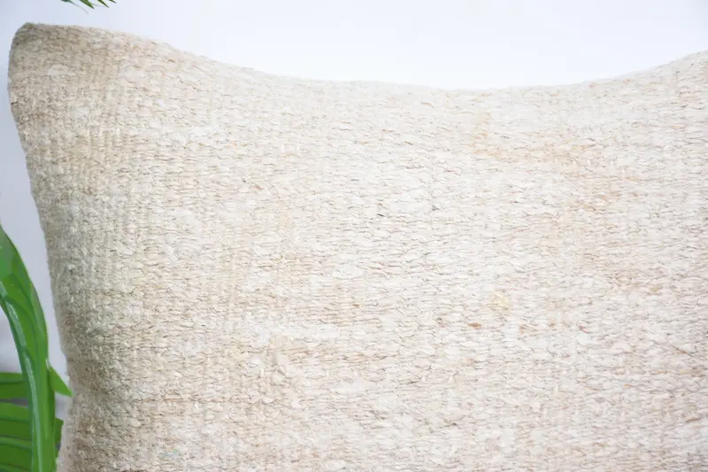 Pillow, 16x16 Beige Pillow Sham, Gift Pillow, Kilim Cushion Sham, Handmade Kilim Cushion, Pastel Pillow, Traditional Pillow Sham, Rustic Pillow Case - 2