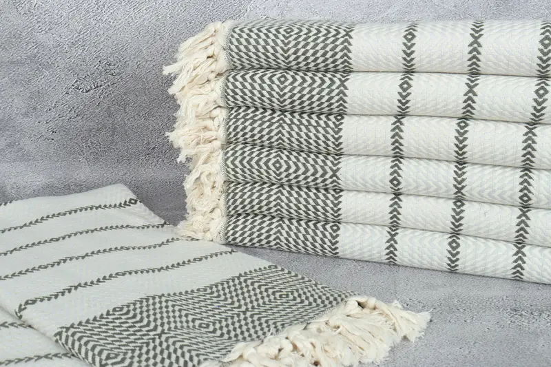 Bridal Shower Gift, Bachelorette Party Favors, Scarf Towel, Spa Gift Towel, Housewarming Gift, Spa Gift, 80x40 Cotton Diamond Towel, Peshtemal Towel - 2
