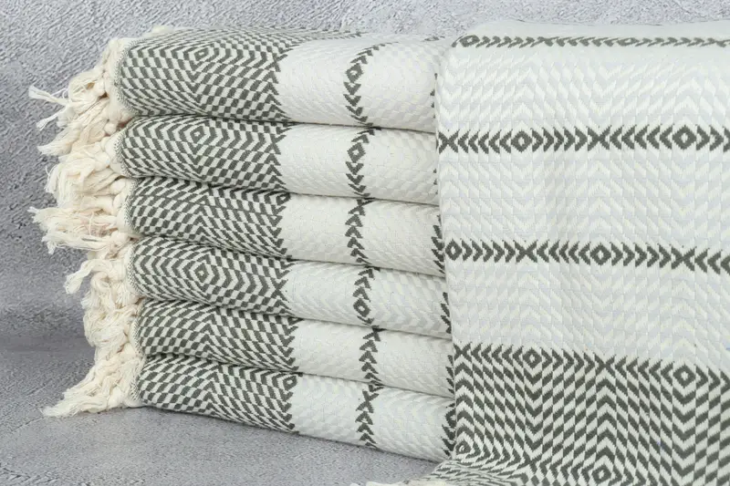 Bridal Shower Gift, Bachelorette Party Favors, Scarf Towel, Spa Gift Towel, Housewarming Gift, Spa Gift, 80x40 Cotton Diamond Towel, Peshtemal Towel - 1