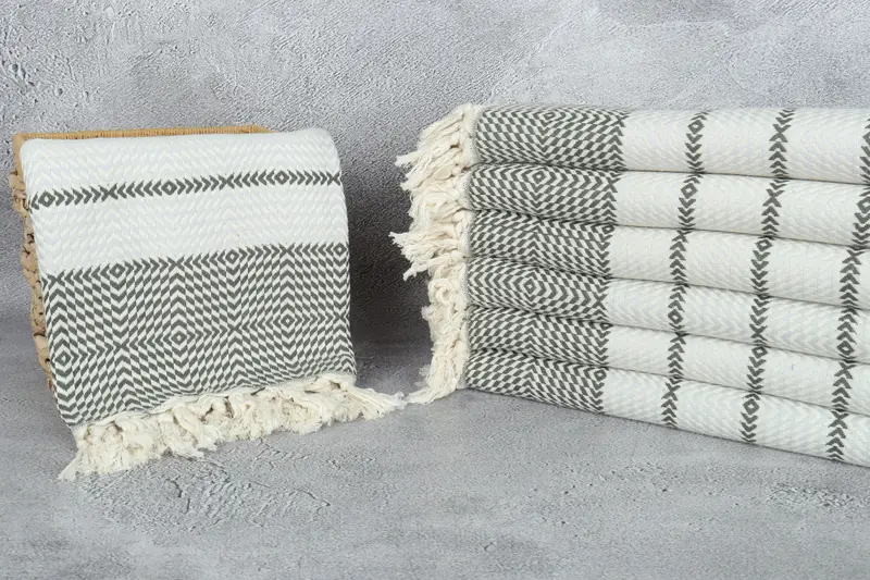 Bridal Shower Gift, Bachelorette Party Favors, Scarf Towel, Spa Gift Towel, Housewarming Gift, Spa Gift, 80x40 Cotton Diamond Towel, Peshtemal Towel - 3