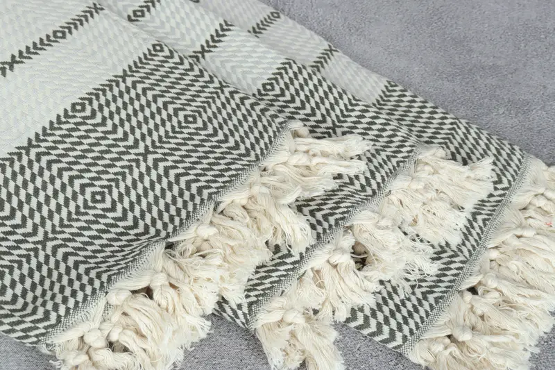 Bridal Shower Gift, Bachelorette Party Favors, Scarf Towel, Spa Gift Towel, Housewarming Gift, Spa Gift, 80x40 Cotton Diamond Towel, Peshtemal Towel - 5