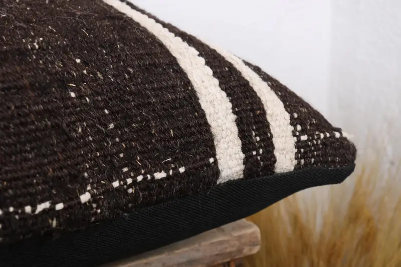 16x24 Brown Pillow Cover, Turkish Pillow, Turkish Corner Cushion Cover, Pillow Sham, Vintage Kilim Throw Pillow, Vintage Pillow, Toss Pillow Case - 6