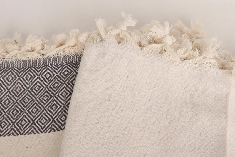 Housewarming Gift, Best Wedding Gift, 96x80 Cotton Diamond Towel, Woven Throw Blanket, Wedding Gift Ideas, Woven Blanket, Turkish Tablecloth - 6