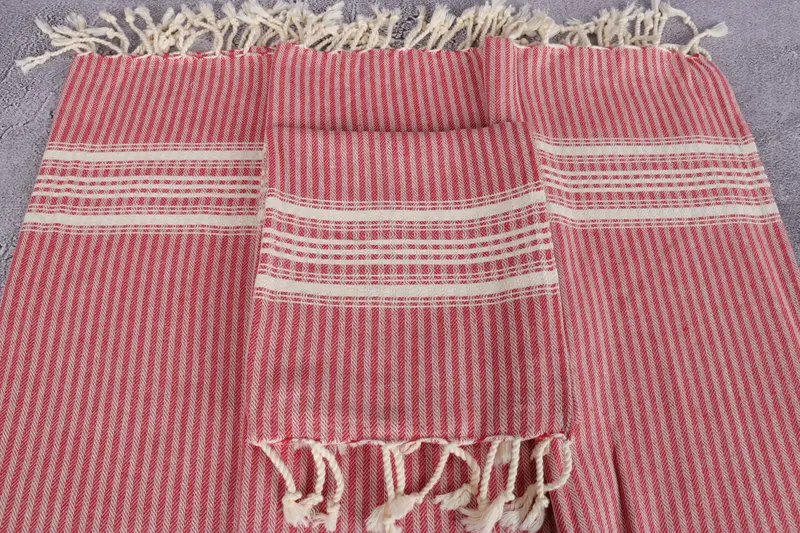 40x18 Cotton Striped Towel, Valentine Day Gift For Her, Xmas Gifts, Monogrammed Hand Towel, Kitchen Towel, Custom Gift, Summer Towel, Wedding Gift - 4