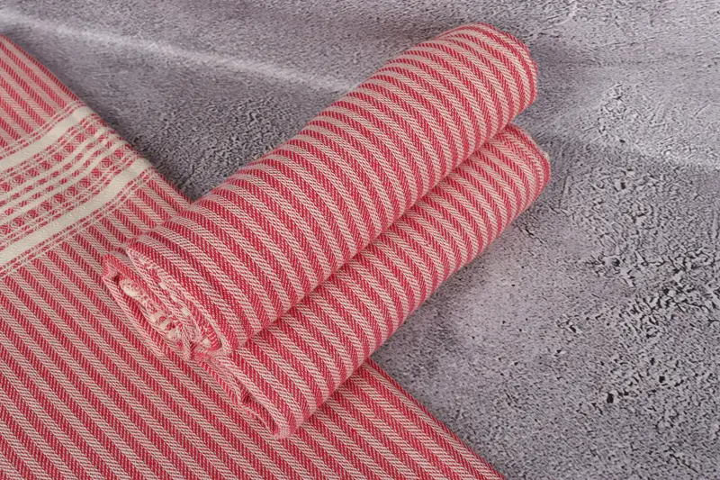 40x18 Cotton Striped Towel, Valentine Day Gift For Her, Xmas Gifts, Monogrammed Hand Towel, Kitchen Towel, Custom Gift, Summer Towel, Wedding Gift - 7