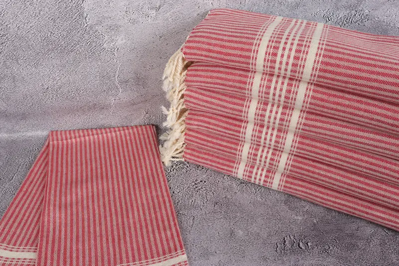 40x18 Cotton Striped Towel, Valentine Day Gift For Her, Xmas Gifts, Monogrammed Hand Towel, Kitchen Towel, Custom Gift, Summer Towel, Wedding Gift - 2