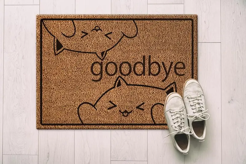 モダンなプリントラグ：かわいい猫のデザインで空間をグレードアップ