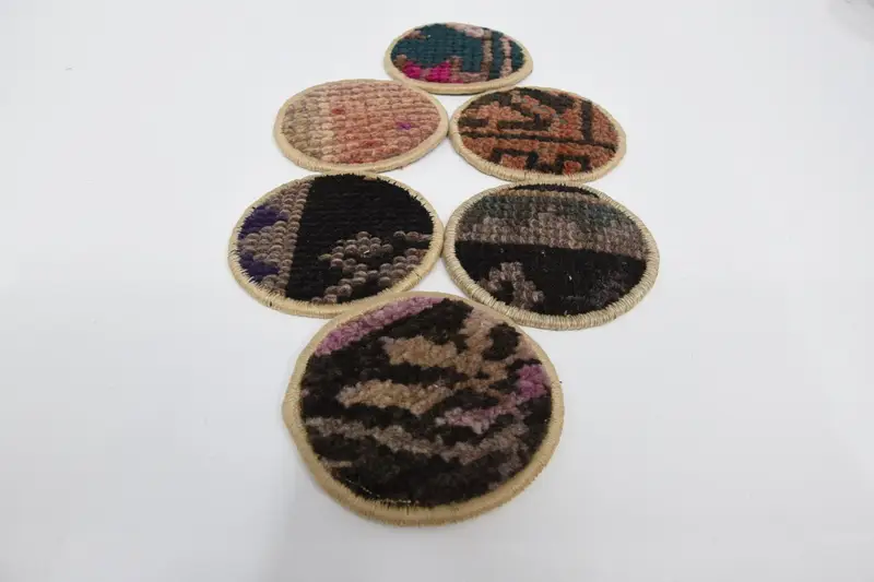 Blue and Red Coasters, Unique Table Decor Coasters